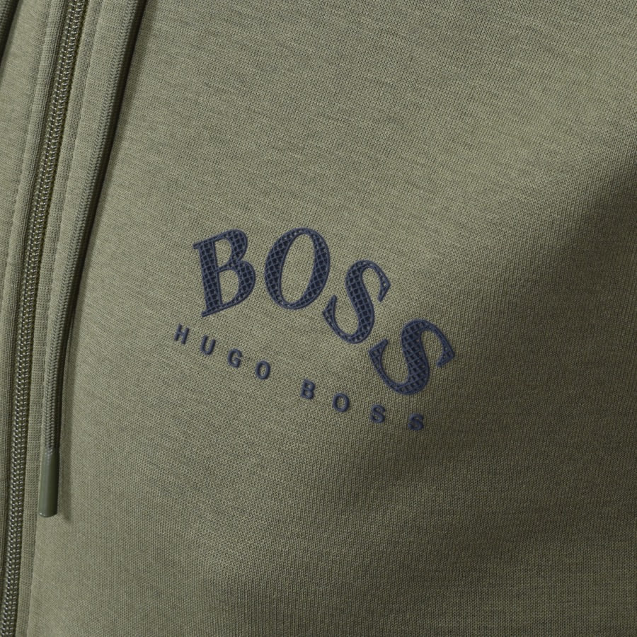 Alternative Image for ProductBOSS Saggy Full Zip Hoodie Khaki3